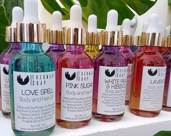 Multi-Use Body Oil | Hydrating Skin Oil | Hair & Beard Oil | Natural Moisturizing Oil | Cuticle Oil | Dry Skin Treatment