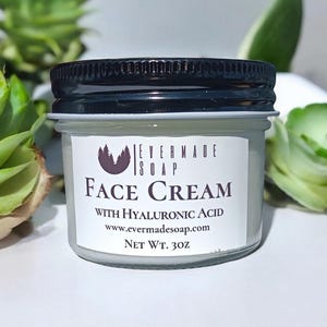 Daily Face Cream with Seaweed Extract, Skin Moisturizer, Natural Face Lotion, Facial Oil Care, Vegan Facial Cream,  Gifts for her