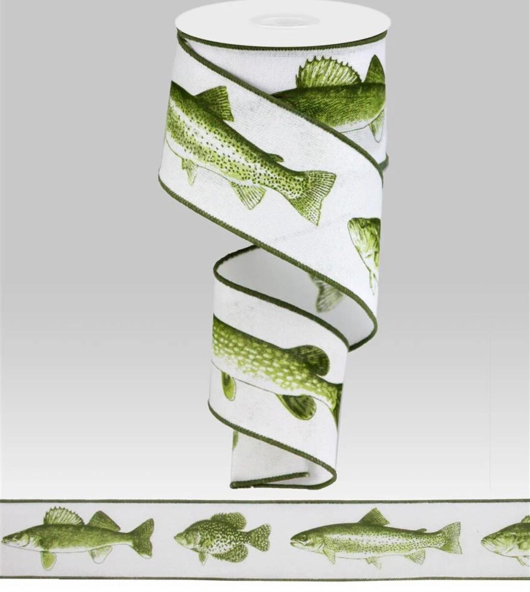 Freshwater Fish Wired Ribbon - Etsy