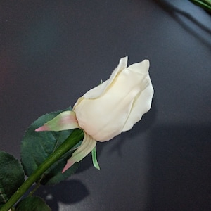 Artificial Roses, Real Touch White Bud Roses, White Flowers, Artificial Flowers, White Flowers, Silk Faux Flowers, Wedding Flowers