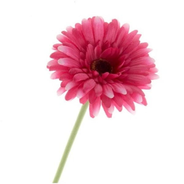 Artificial Gerbera Flowers Cerise Pink Faux Flowers, Fake Gerbera, Gerbera Daisy Flowers, Silk Spring Wedding, Pink Flowers Gift for Her.