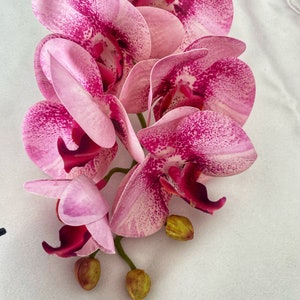 Artificial Orchid, Pink Orchid, Pink Flowers, Real Touch Orchids, Faux Orchid Artificial Flowers Gift for Her, Wedding Flowers, Home Decor