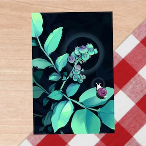 Myrtilles - Mini impression d'art