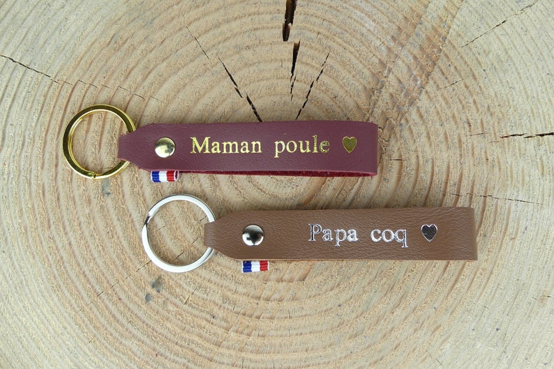 Porte-clés Maman poule ou Papa coq image 0