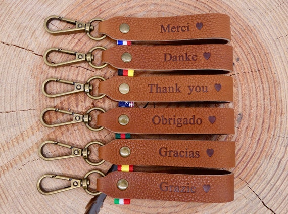 Handmade Leather Keychain 