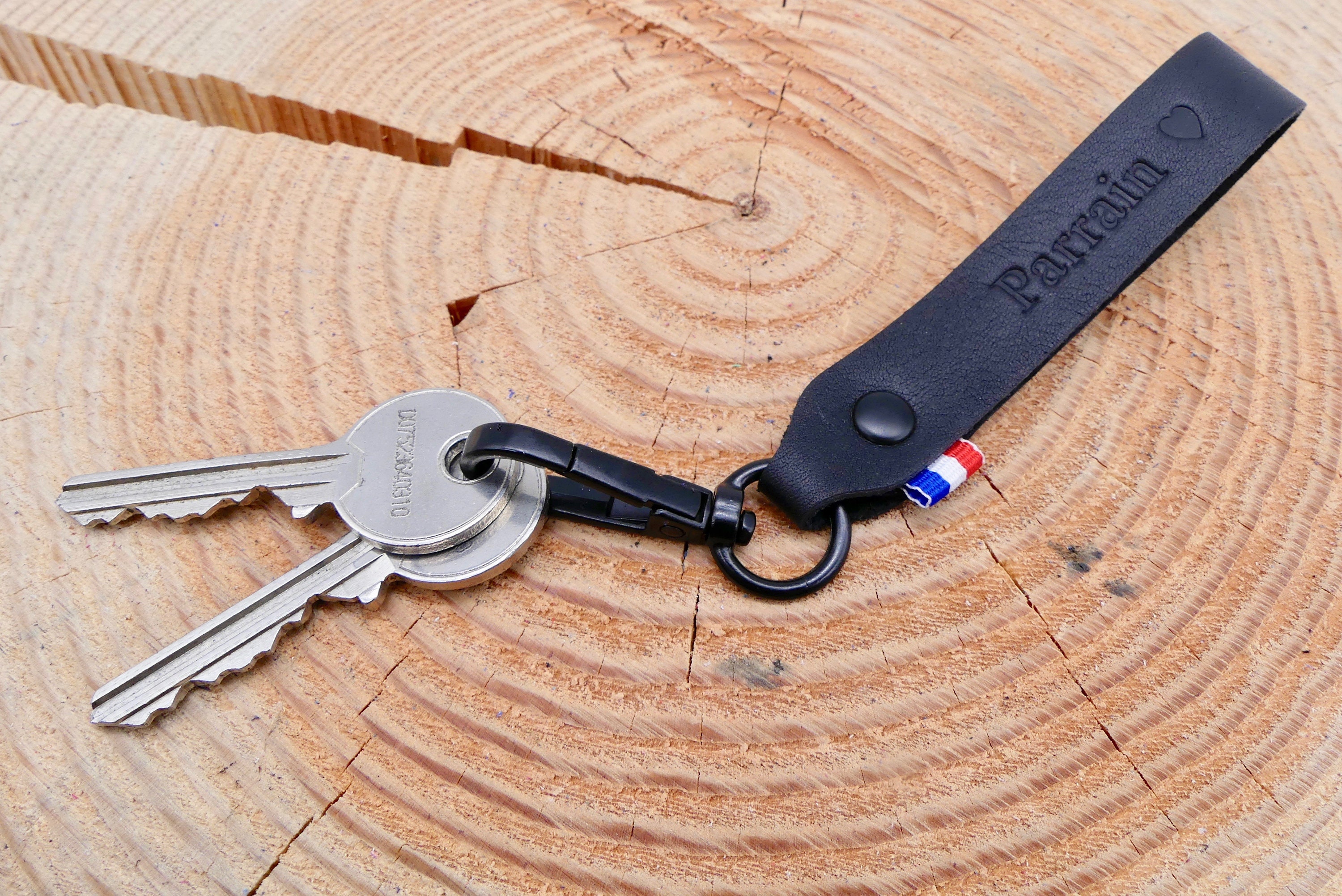 MARGARET - Le maxi porte-clés en cuir personnalisable - Tonton / Tata /  Famille