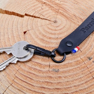 Porte-clés en cuir fait main Super Papy ou Super Papi image 9