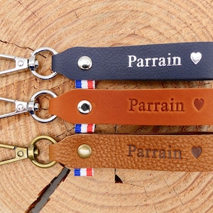 Handmade leather keyring "Godfather"