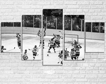 Louis Blues Hockey Five Piece Framed Canvas Multi Panel Home Decor Wall St