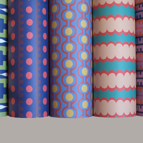 Retro Wrapping Paper Etsy