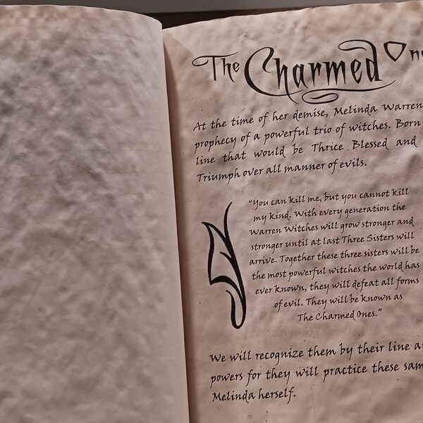 Charmed Book Of Shadows Replica – Green Cover, Bound Journal, 350 Pages