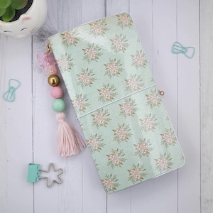 The Tilly Laminated Traveler&#39;s Notebook set| Faux Dori | Travelers Notebook