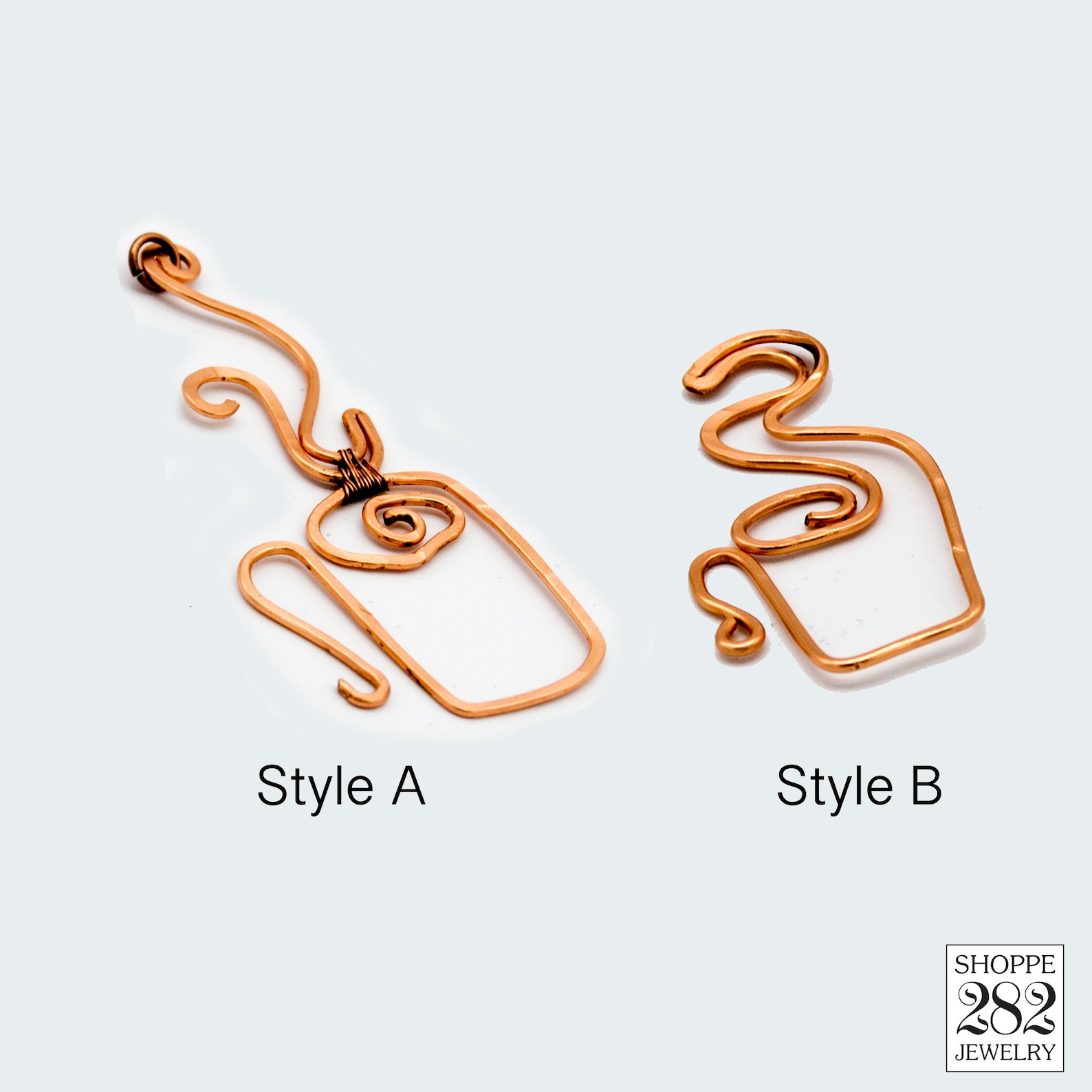 Cute Handcrafted Hammered Copper Wire Steaming Cup of Coffee Pendant