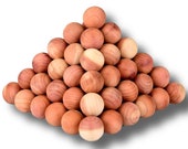 Cedar balls clothes moth repellant - premium quality usa wood for closet drawers