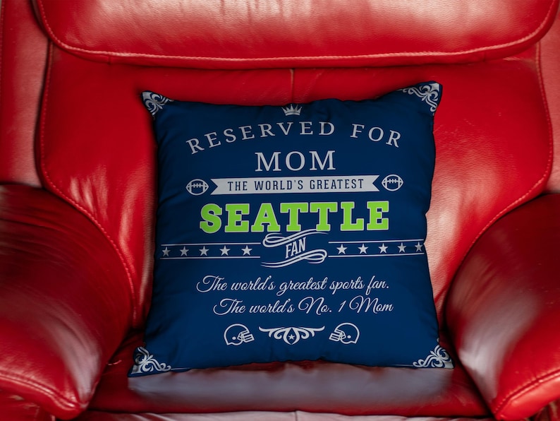 Personalized Seattle Football Pillow Case Unique Custom Gift Etsy