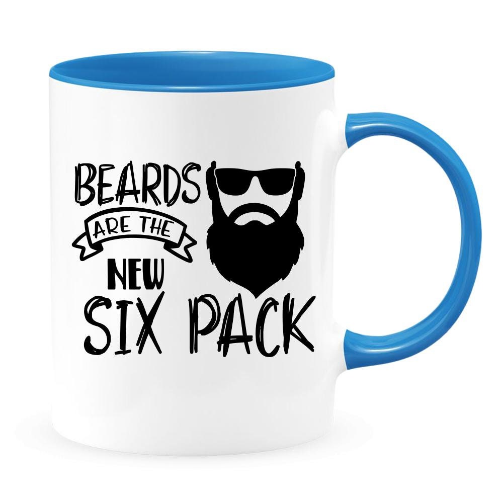 Beards Are the New Six Pack Two-toned Coffee Mug Cup Funny - Etsy