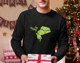 Sweat-shirt Noël Grinch - Motif Sarcastique Et Humoristique, Cadeau Unisexe Idéal Pour Les Fêtes
