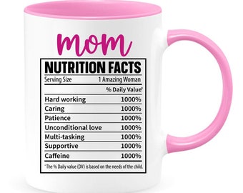 Boy Mom Mug, Boy Mom Gift, Boy Mom Nutritional Facts Mug, B - Inspire Uplift
