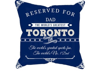 Personalized Toronto hockey pillow case, unique custom gift for toronto maple leafs fans, NHL ice hockey pillow cover, hockey sports fan