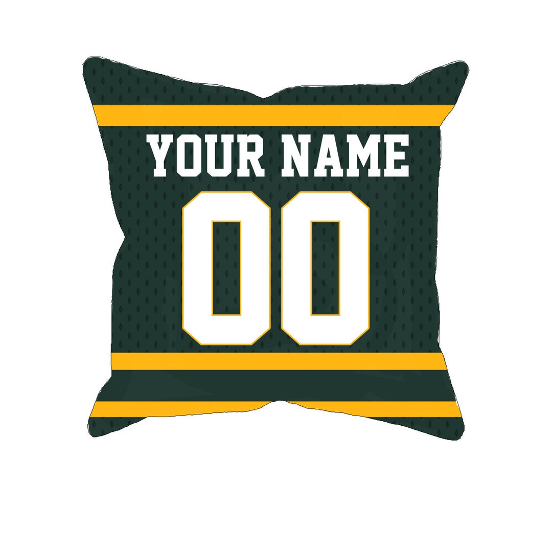 Green Bay Personalized Football Jersey Pillow Case Unique Etsy