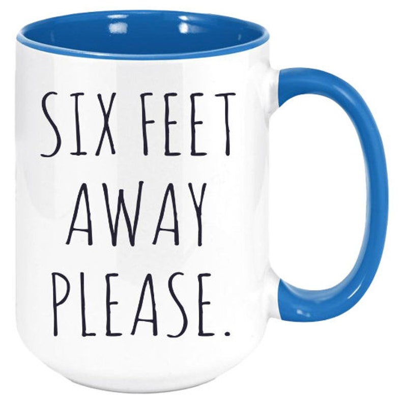 Six Feet Away Please. Fun Six Feet Apart Social Distancing Etsy