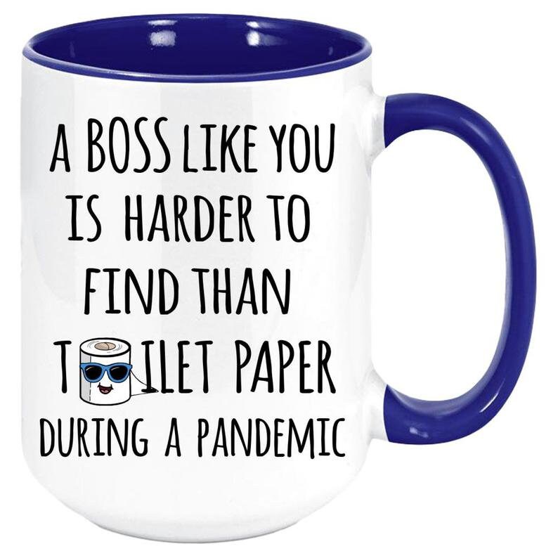 Funny Quarantine Boss Coffee Mug Gift for Boss Pandemic 2020 Birthday Retirement 