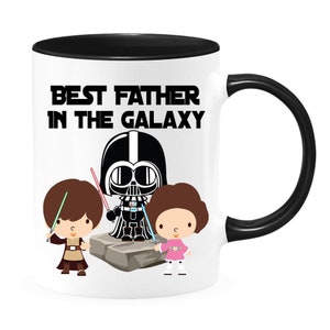 Best father in the galaxy, unique gift for dad, fathers day gift, dad mug,  star wars mug, darth vader, sith, jedi, cool dad gift, dad of 2