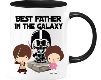 El mejor padre de la galaxia, regalo único para papá, regalo del día del padre, taza de papá, taza de Star Wars, darth vader, sith, jedi, regalo de papá genial, papá de 2