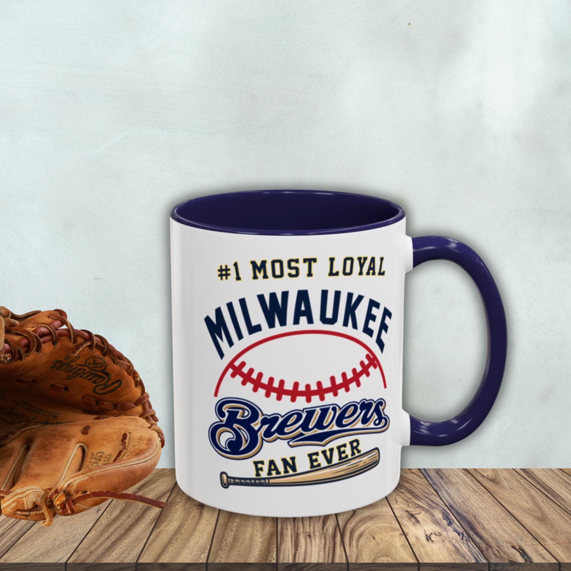 Milwaukee Brewers Coffee Mug Baseball Fan Gift, Mlb Coffee Cup, Brewer ...