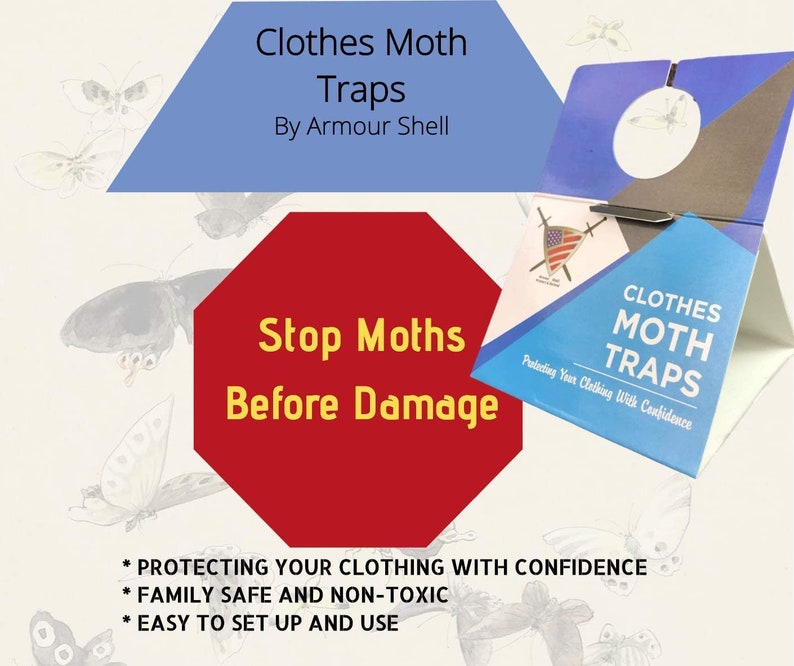 Moth Traps for Clothes. Protection From Moths With Unique Etsy