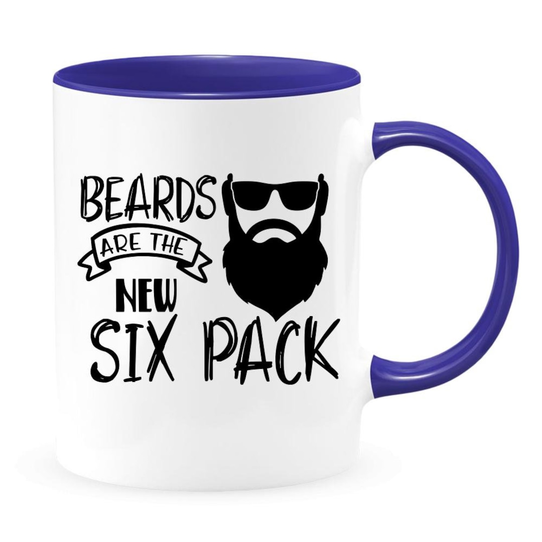Beards Are the New Six Pack Two-toned Coffee Mug Cup Funny - Etsy
