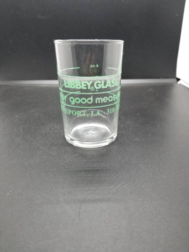 Libbey glass For Good Measure measuring cup 4 oz jigger made in USA  cocktails