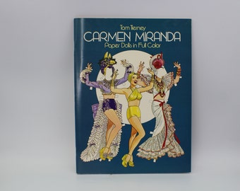 Carmen Miranda Paper Dolls In Full Color By Tom Tierney Uncut 1982