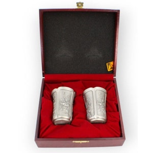Royal Selangor Pewter Four Season Tumblers Cups In Original Box