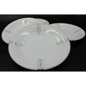 4er Set Swid Powell Cityline Chicago by Gwathmey Siegel Grüne Untertassen