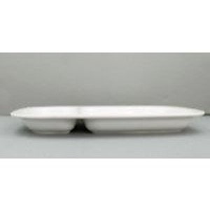 Vintage Old German Bauscher Weiden White Divided Dish Platter Bavaria