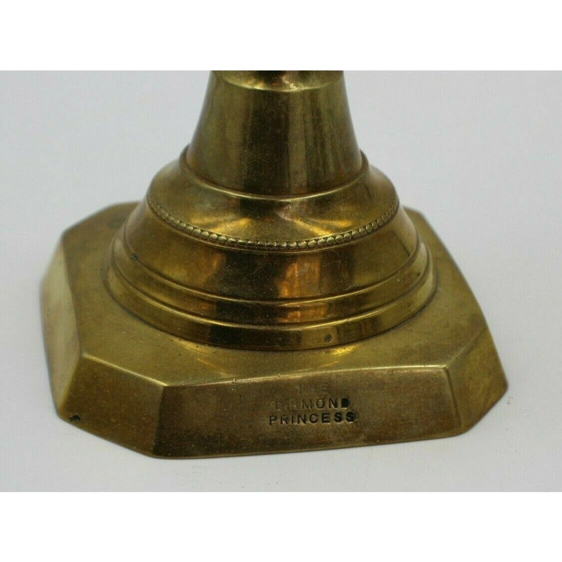 Pair of English Brass the Diamond Princess Candlesticks Early 20th C Etsy