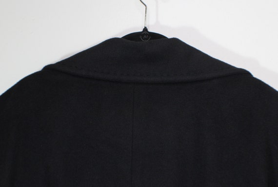 Ellen Tracy Black Wool OverCoat Lined  16W - image 7