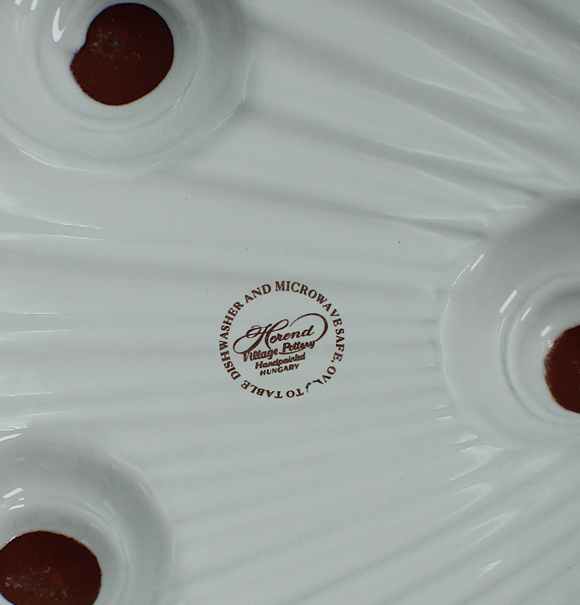 Herend Village Pottery Handpainted Vineyard Grapes Large Plate Etsy UK