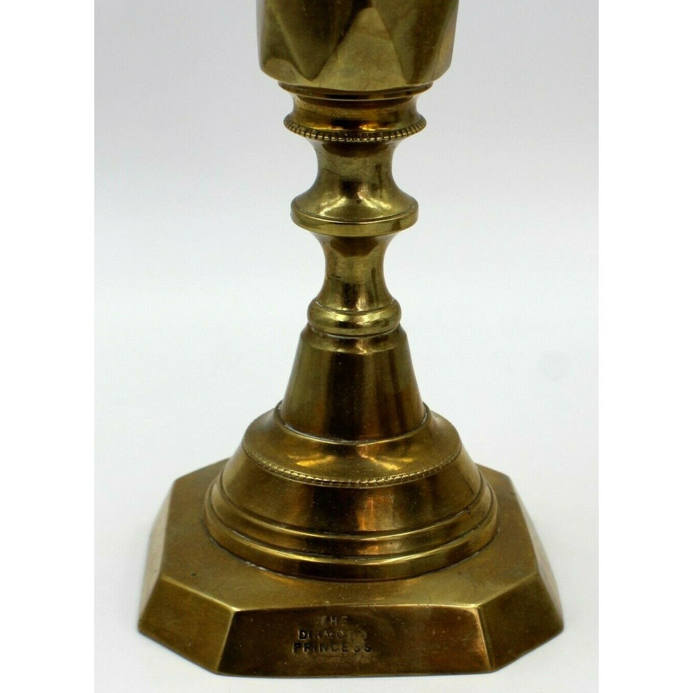 Pair of English Brass the Diamond Princess Candlesticks Early 20th C Etsy