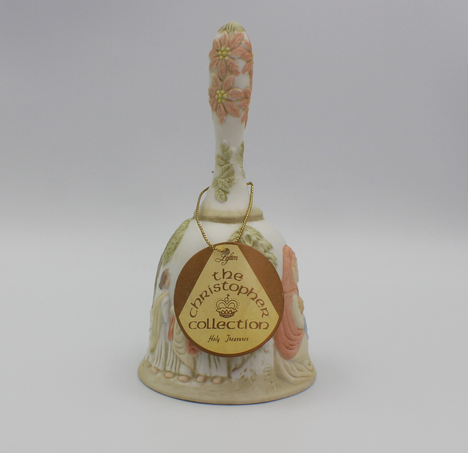 The Christopher Collection Holy Treasures Bell 1982 Nativity Christmas Lefton Etsy