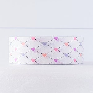 Pastel Lace Washi Tape Love Heart Valentine Pattern Scrapbook Journal Stationery Sticker Planner [Let's Washi Tape]