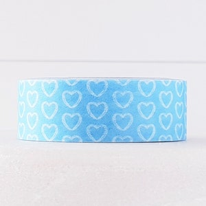 Baby Blau Herzen Washi Tape Love Valentine Scrapbook Bullet Journal Schreibwaren Sticker Planer Bujo Zubehör Handwerk [Let's Washi Tape]