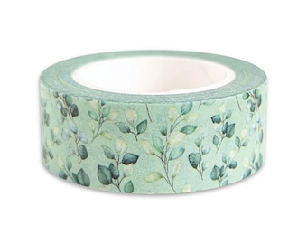 Eucalyptus foliage washi tape - green leaves - botanical - nature - leaf