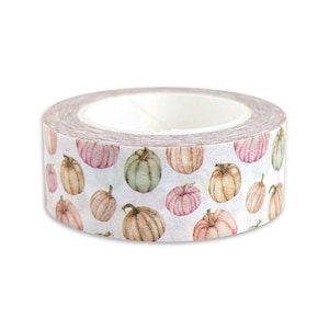 Pastell Kürbis washi tape - rosa - lila - beige - salbeigrün - sanfte Töne - pflanzlich - Herbst - Herbst