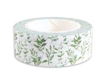 Japan Washi Tape Butterfly and Green Leaf 15mm x 7m MT4283 Japan Washi Tape Butterfly and Green Leaf 15mm x 7m MT4283
