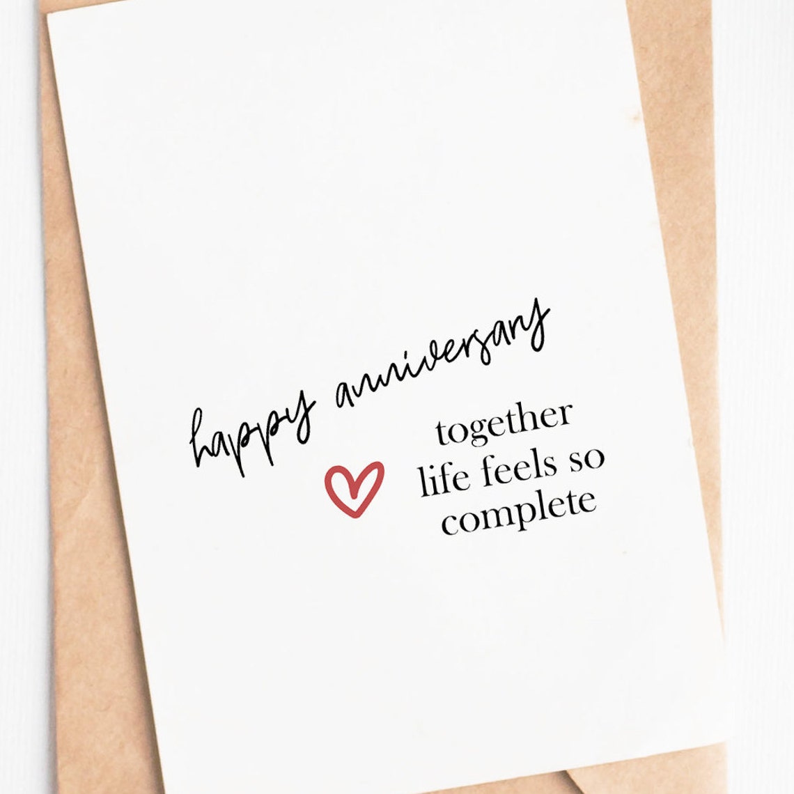 Couple Anniversary Card for Him or Her Romantic Printable Etsy
