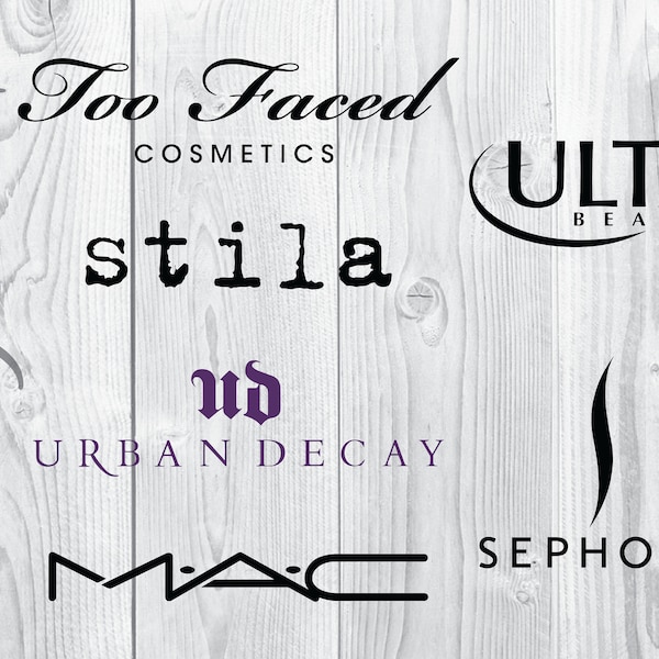 Bundle Makeup Cosmetics merch logo Ulta Sephora MAC Stila Too Faced Urban Decay for decal cut vector svg png digital art