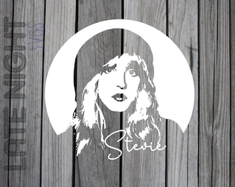 Stevie Nicks Beret Designed for Light on Dark cricut cut svg png digital art
