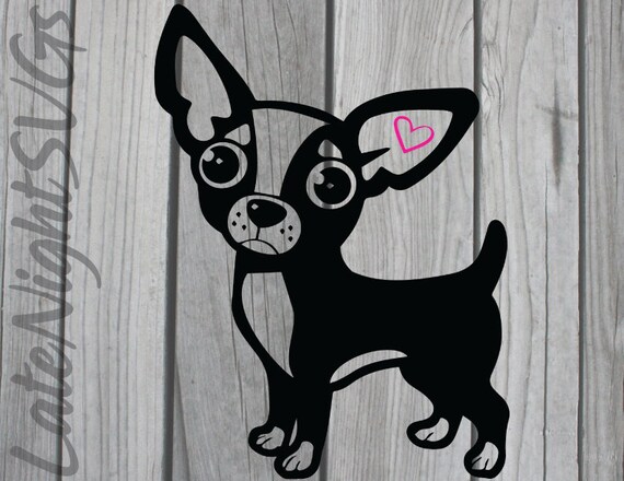 Chihuahua Dog Love Cut Cricut Vector Svg Png Digital Art Etsy